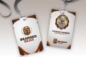 Bearded Bear-ID Card mockup